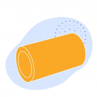 Полиэтиленовая газовая труба 630х46.3 мм SDR 13.6 ПЭ 80 желтая