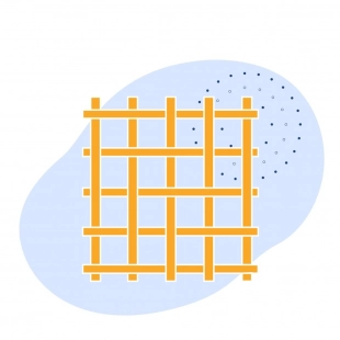 Стальная канилированная сетка 37x5x5 мм 12Х18Н10Т ГОСТ 3306-88