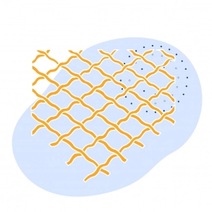 Стальная рифленая сетка 14х4х4 мм 12Х18Н10Т ГОСТ 3306-88
