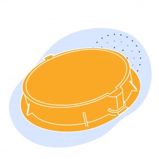 Люк сверхтяжелый 810x605x160 мм 76.1 кг