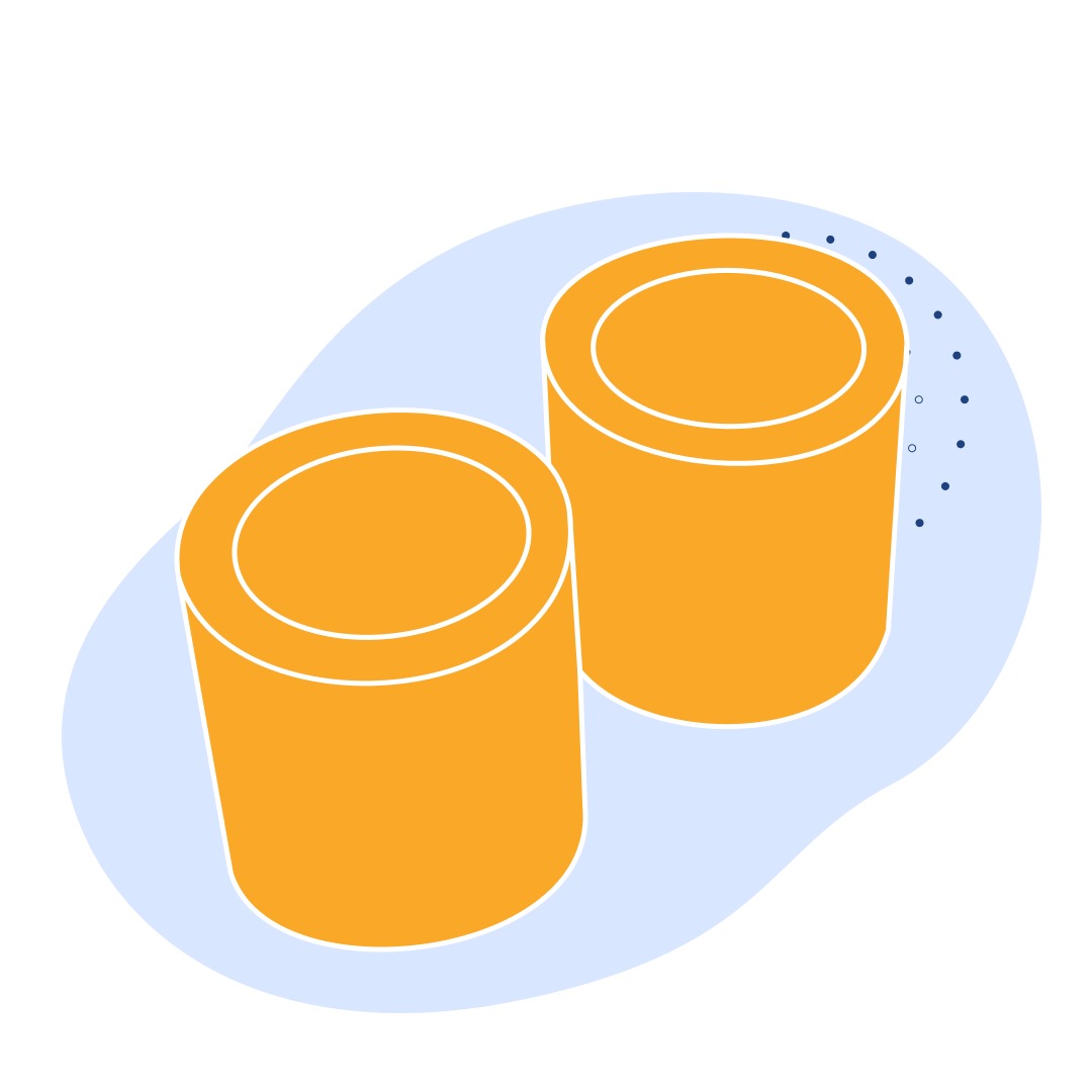 Капролоновая втулка 500х1030 мм голубая PA 6 HS