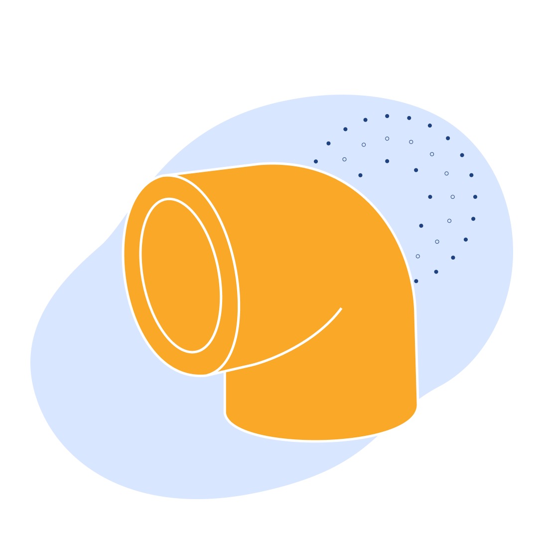 Уголок полипропиленовый 45° Ду 20 мм