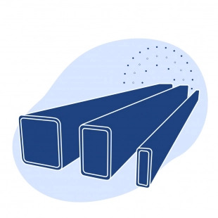 Труба профильная нержавеющая прямоугольная 80х20х1.5 мм AISI 430