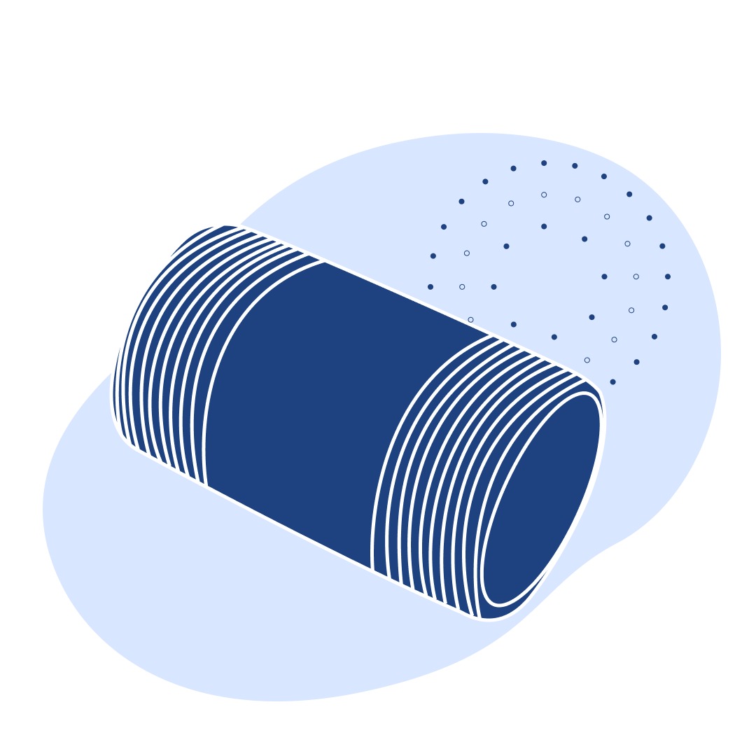 Сгон нержавеющий Ду 40 мм AISI 304