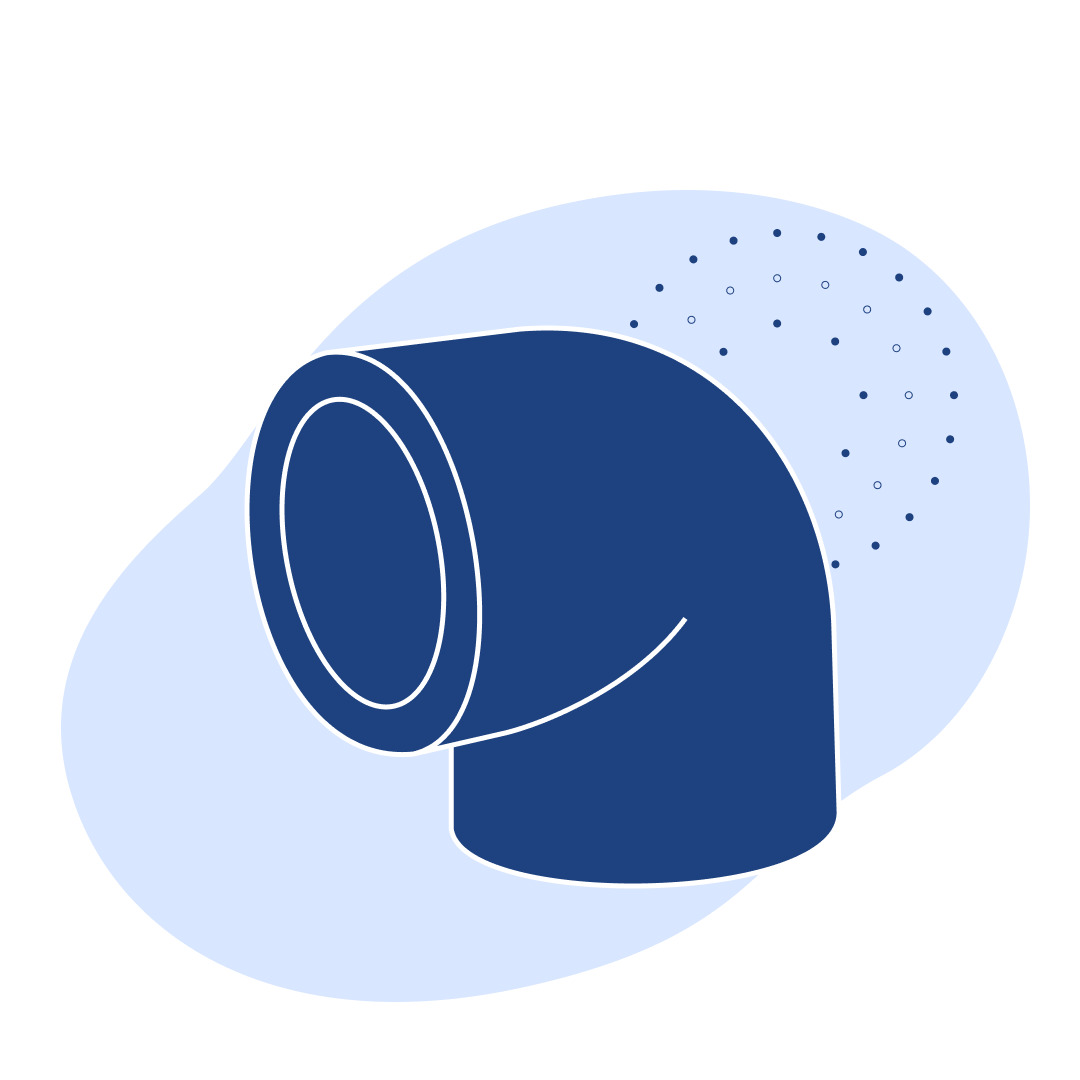 Уголок полипропиленовый 45° Ду 20 мм